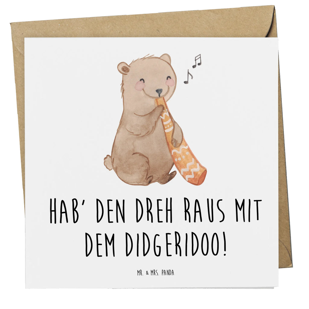 Deluxe Card Hab' den Dreh raus mit dem Didgeridoo! Karte, Geburtstagskarte, Grußkarte, Klappkarte, Einladungskarte, Hochzeitskarte, Hochwertige Grußkarte, Glückwunschkarte, Hochwertige Klappkarte, Instrumente, Geschenke Musiker, Musikliebhaber