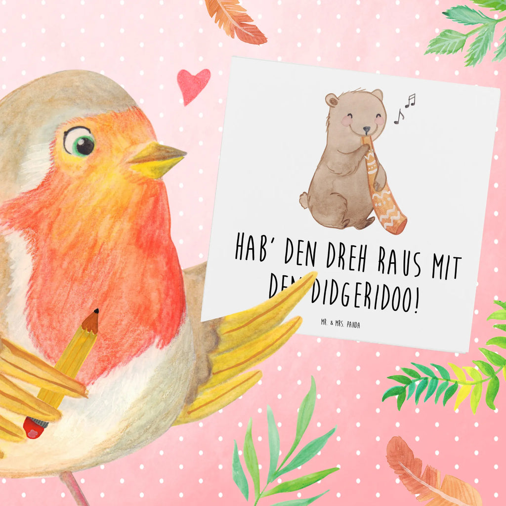Deluxe Card Hab' den Dreh raus mit dem Didgeridoo! Karte, Geburtstagskarte, Grußkarte, Klappkarte, Einladungskarte, Hochzeitskarte, Hochwertige Grußkarte, Glückwunschkarte, Hochwertige Klappkarte, Instrumente, Geschenke Musiker, Musikliebhaber