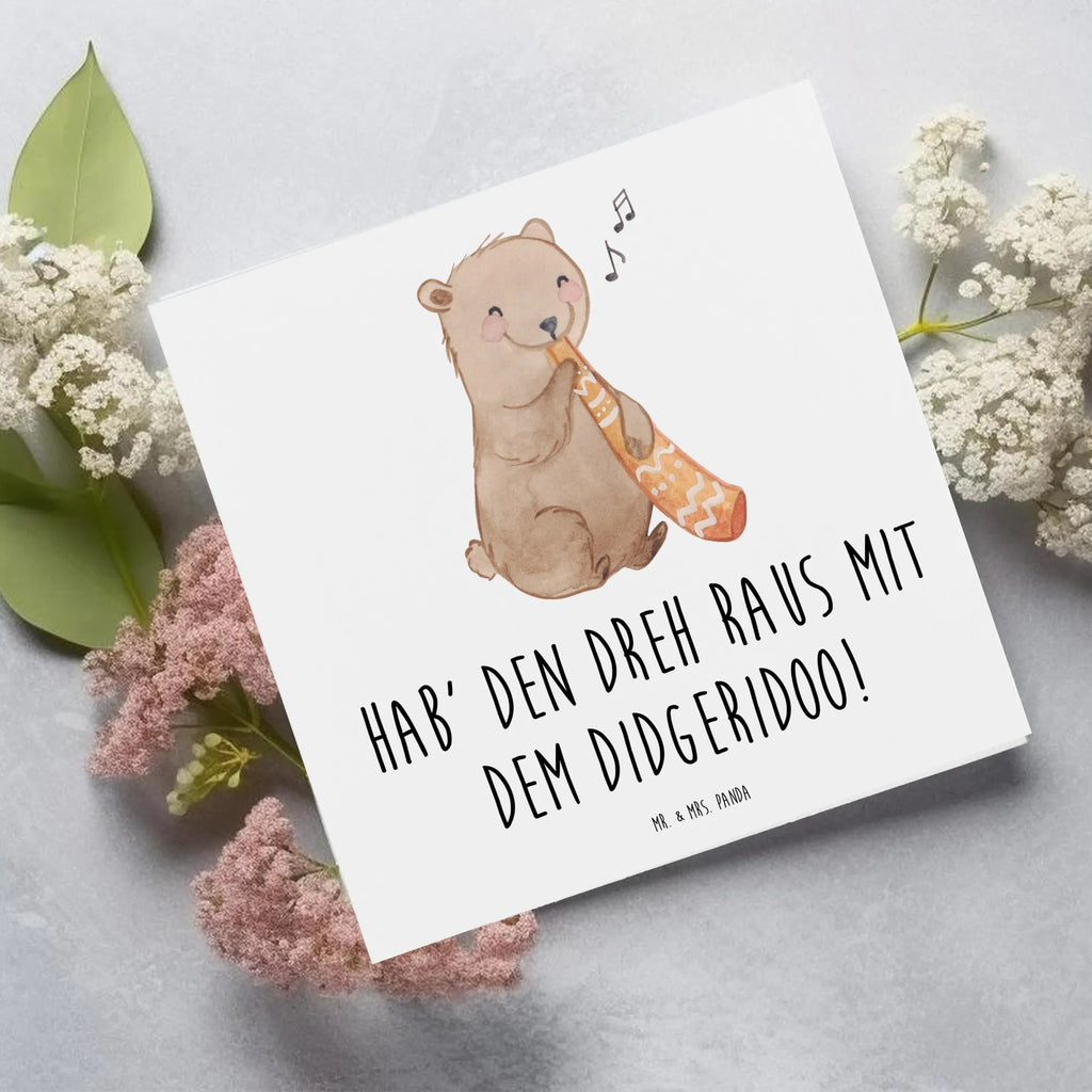Deluxe Card Hab' den Dreh raus mit dem Didgeridoo! Karte, Geburtstagskarte, Grußkarte, Klappkarte, Einladungskarte, Hochzeitskarte, Hochwertige Grußkarte, Glückwunschkarte, Hochwertige Klappkarte, Instrumente, Geschenke Musiker, Musikliebhaber