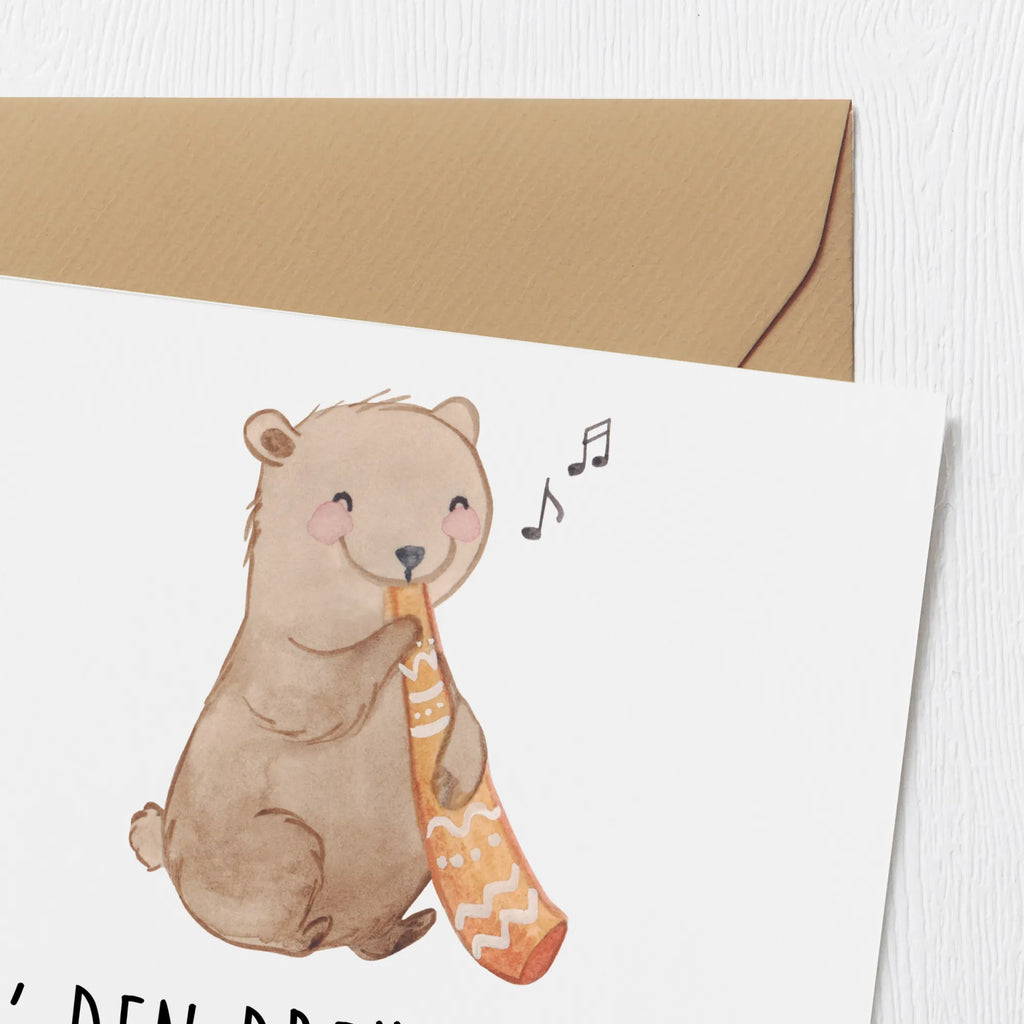 Deluxe Card Hab' den Dreh raus mit dem Didgeridoo! Karte, Geburtstagskarte, Grußkarte, Klappkarte, Einladungskarte, Hochzeitskarte, Hochwertige Grußkarte, Glückwunschkarte, Hochwertige Klappkarte, Instrumente, Geschenke Musiker, Musikliebhaber