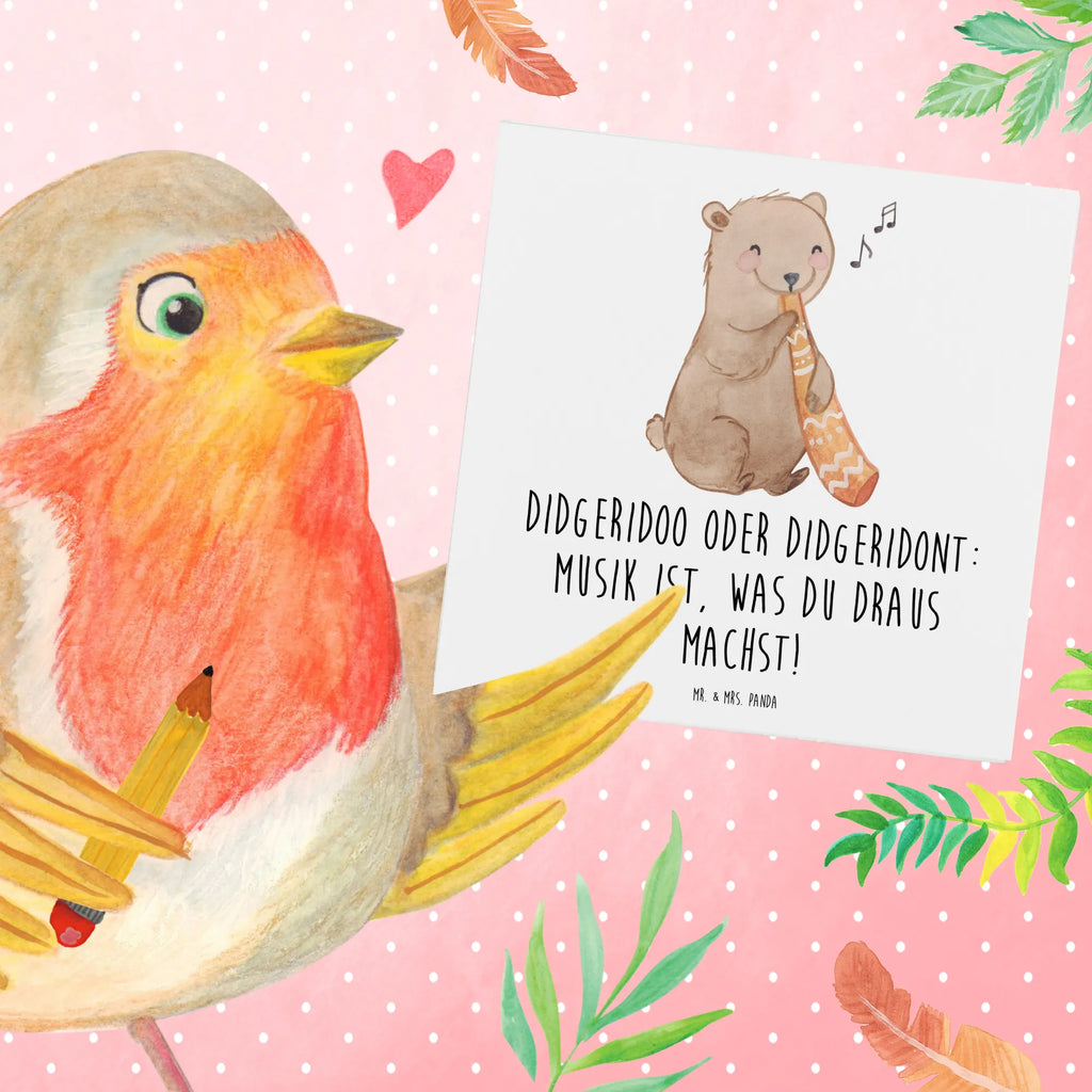 Deluxe Card Didgeridoo oder Didgeridont: Musik ist, was du draus machst! Hochzeitskarte, Grußkarte, Hochwertige Klappkarte, Karte, Einladungskarte, Geburtstagskarte, Hochwertige Grußkarte, Klappkarte, Glückwunschkarte, Instrumente, Geschenke Musiker, Musikliebhaber