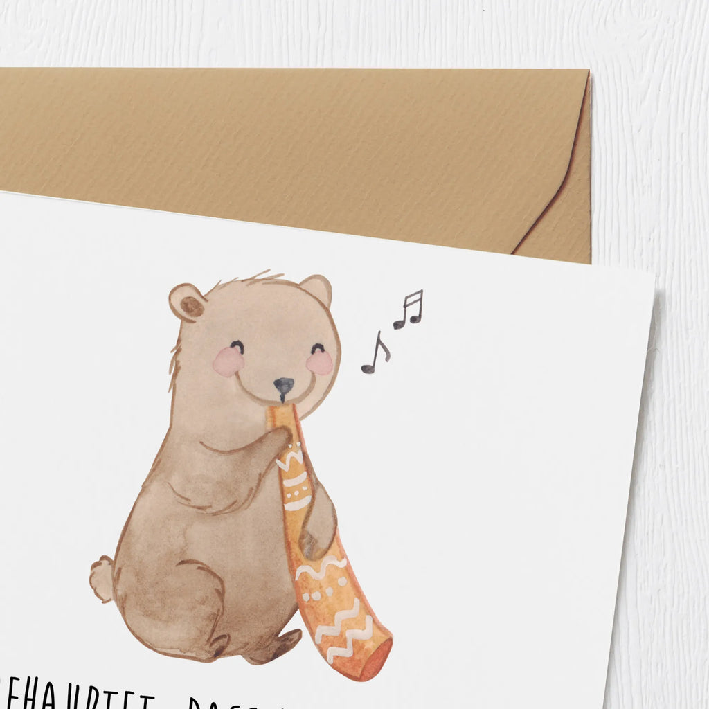 Deluxe Karte Didgeridoo Konzert Hochwertige Klappkarte, Klappkarte, Karte, Hochwertige Grußkarte, Grußkarte, Glückwunschkarte, Geburtstagskarte, Einladungskarte, Hochzeitskarte, Instrumente, Geschenke Musiker, Musikliebhaber