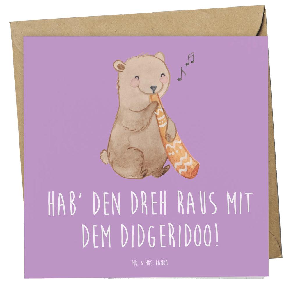 Deluxe Card Hab' den Dreh raus mit dem Didgeridoo! Karte, Geburtstagskarte, Grußkarte, Klappkarte, Einladungskarte, Hochzeitskarte, Hochwertige Grußkarte, Glückwunschkarte, Hochwertige Klappkarte, Instrumente, Geschenke Musiker, Musikliebhaber