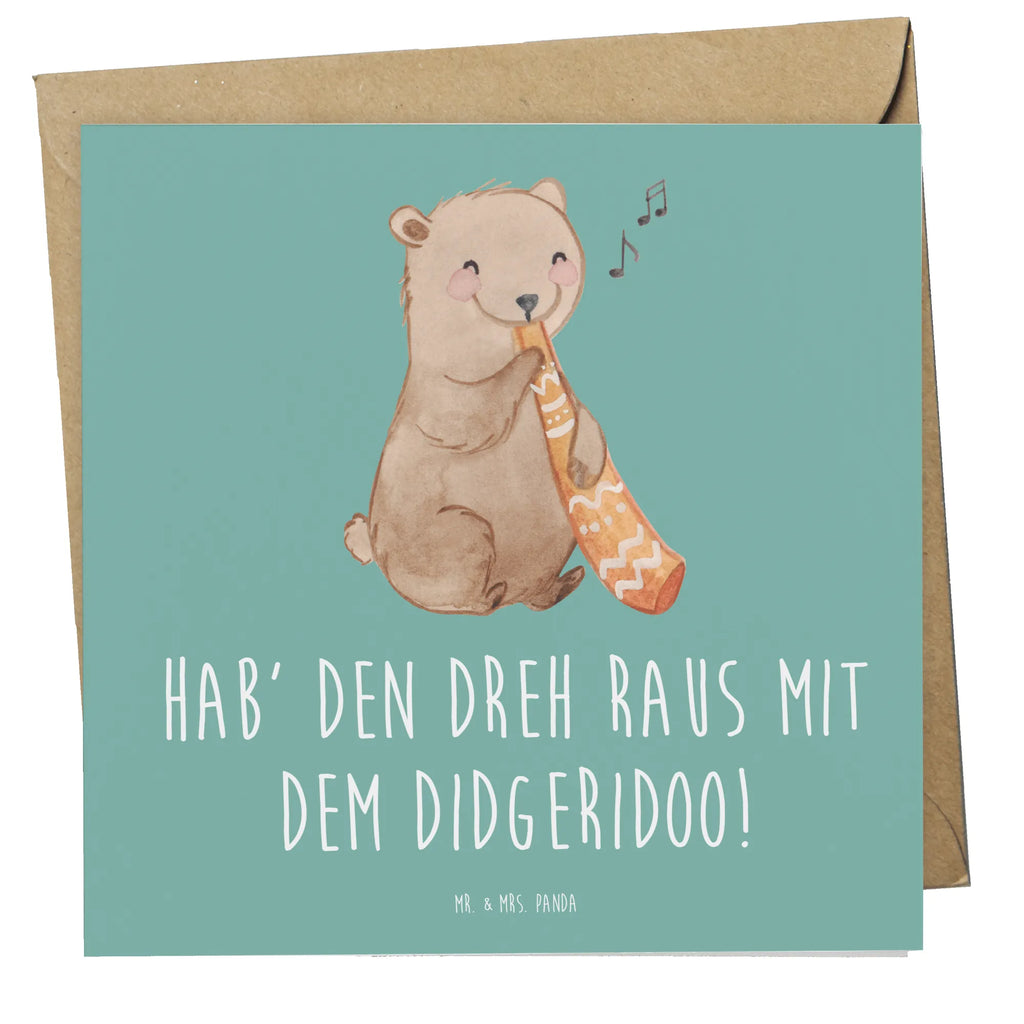 Deluxe Card Hab' den Dreh raus mit dem Didgeridoo! Karte, Geburtstagskarte, Grußkarte, Klappkarte, Einladungskarte, Hochzeitskarte, Hochwertige Grußkarte, Glückwunschkarte, Hochwertige Klappkarte, Instrumente, Geschenke Musiker, Musikliebhaber