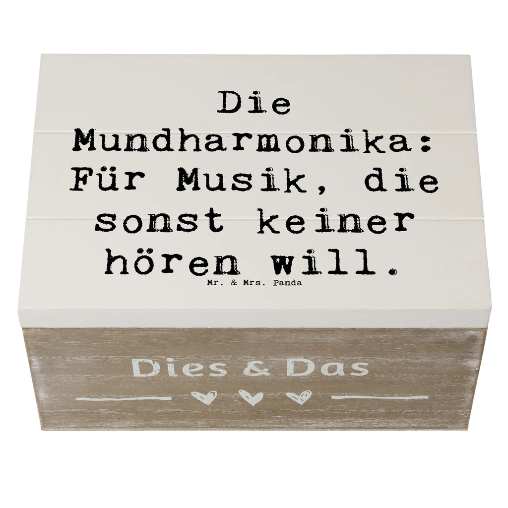 Holzkiste Spruch Musik Mundharmonika Schatzkiste, Erinnerungsbox, Aufbewahrungsbox, Kiste, Dekokiste, Holzkiste, Truhe, XXL, Geschenkdose, Schatulle, Geschenkbox, Erinnerungskiste, Instrumente, Geschenke Musiker, Musikliebhaber
