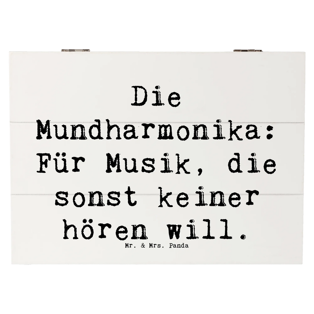 Holzkiste Spruch Musik Mundharmonika Schatzkiste, Erinnerungsbox, Aufbewahrungsbox, Kiste, Dekokiste, Holzkiste, Truhe, XXL, Geschenkdose, Schatulle, Geschenkbox, Erinnerungskiste, Instrumente, Geschenke Musiker, Musikliebhaber