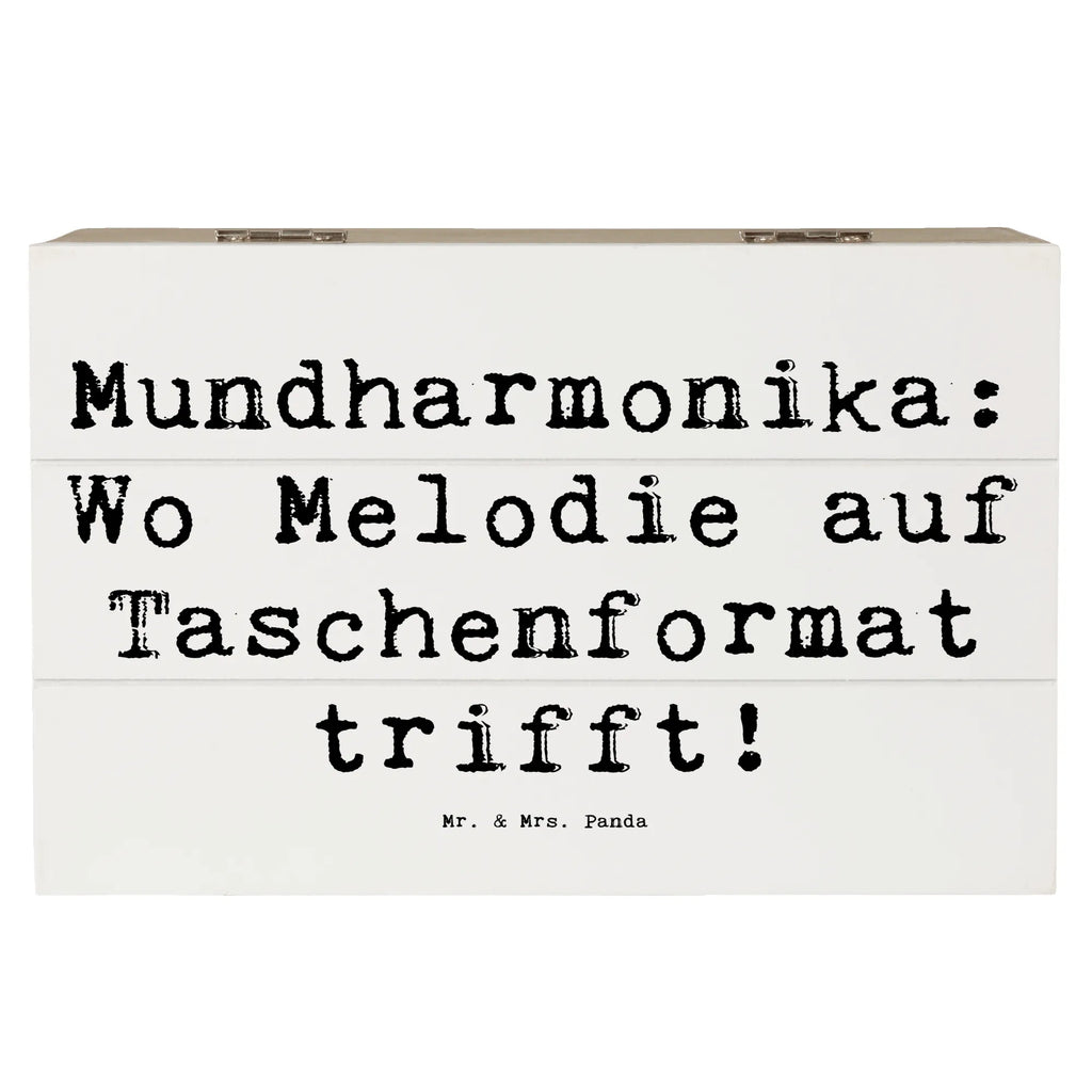 Holzkiste Spruch Mundharmonika: Wo Melodie auf Taschenformat trifft! Aufbewahrungsbox, Erinnerungskiste, Truhe, Erinnerungsbox, Geschenkbox, Holzkiste, Schatzkiste, Schatulle, Kiste, Geschenkdose, XXL, Dekokiste, Instrumente, Geschenke Musiker, Musikliebhaber