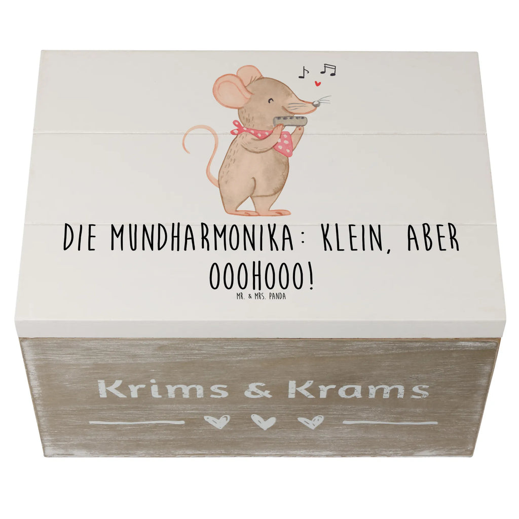 Holzkiste Mundharmonika Ohooo Schatzkiste, Aufbewahrungsbox, Truhe, Holzkiste, Geschenkdose, Erinnerungsbox, XXL, Dekokiste, Geschenkbox, Erinnerungskiste, Schatulle, Kiste, Instrumente, Geschenke Musiker, Musikliebhaber