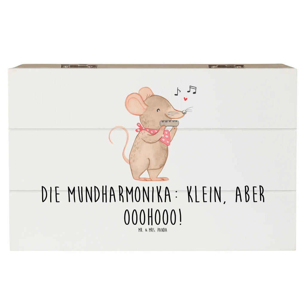 Holzkiste Mundharmonika Ohooo Schatzkiste, Aufbewahrungsbox, Truhe, Holzkiste, Geschenkdose, Erinnerungsbox, XXL, Dekokiste, Geschenkbox, Erinnerungskiste, Schatulle, Kiste, Instrumente, Geschenke Musiker, Musikliebhaber