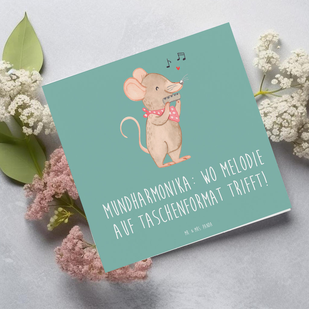 Deluxe Card Mundharmonika: Wo Melodie auf Taschenformat trifft! Glückwunschkarte, Geburtstagskarte, Hochzeitskarte, Hochwertige Klappkarte, Einladungskarte, Karte, Klappkarte, Grußkarte, Hochwertige Grußkarte, Instrumente, Geschenke Musiker, Musikliebhaber