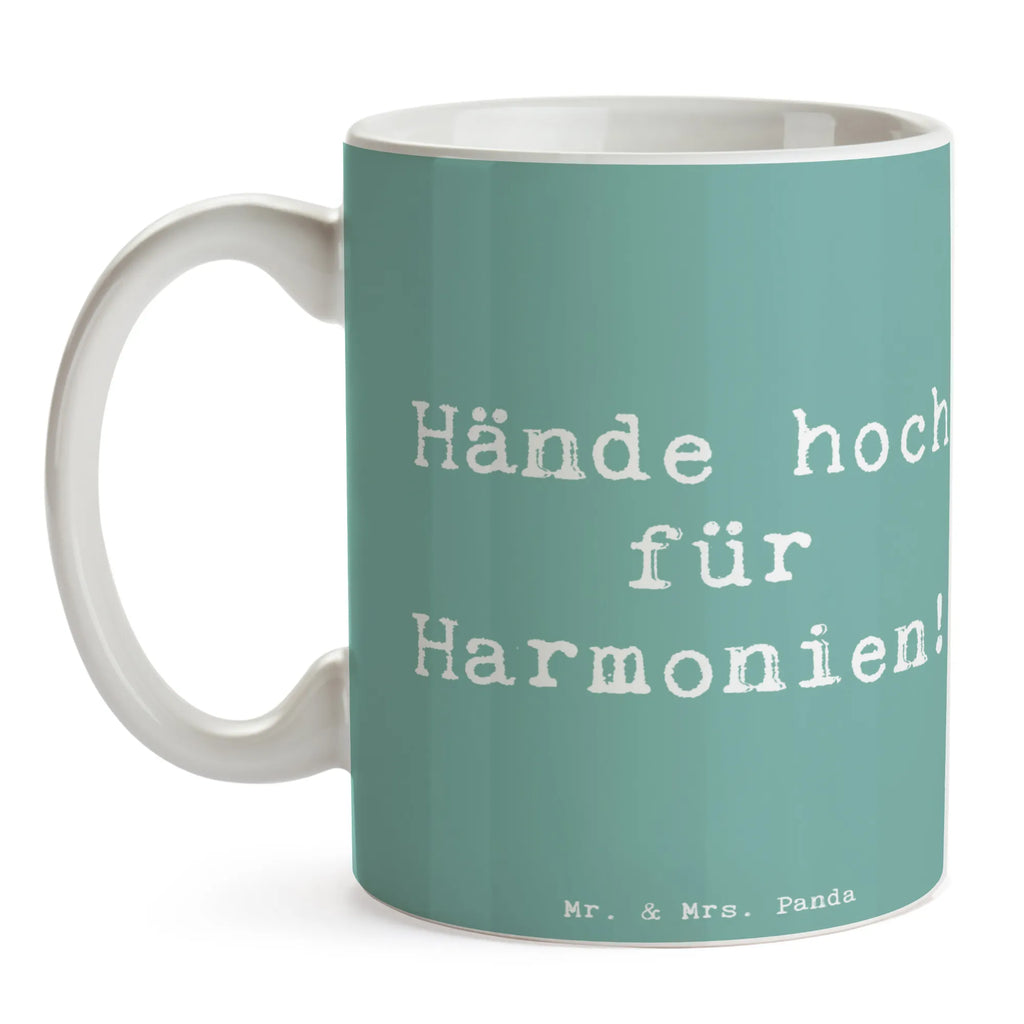 Tasse Spruch Theremin Harmonie Tasse mit Motiven, Geschenktasse, Kaffeetasse, Tasse mit Zitaten, Porzellantasse, Tasse, Bürotasse, Keramiktasse, Teetasse, Instrumente, Geschenke Musiker, Musikliebhaber