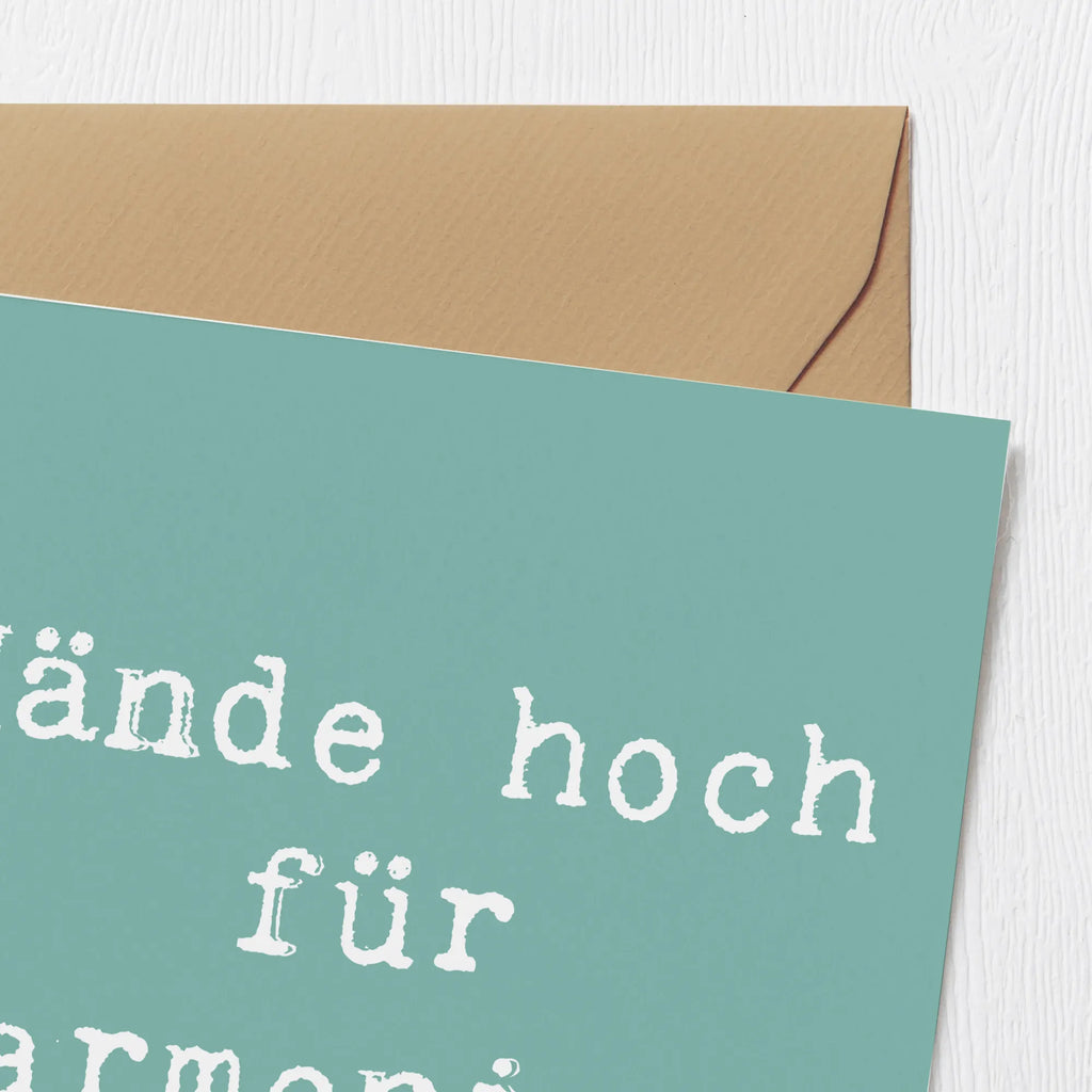 Deluxe Karte Spruch Theremin Harmonie Karte, Geburtstagskarte, Einladungskarte, Hochzeitskarte, Hochwertige Klappkarte, Klappkarte, Grußkarte, Glückwunschkarte, Hochwertige Grußkarte, Instrumente, Geschenke Musiker, Musikliebhaber