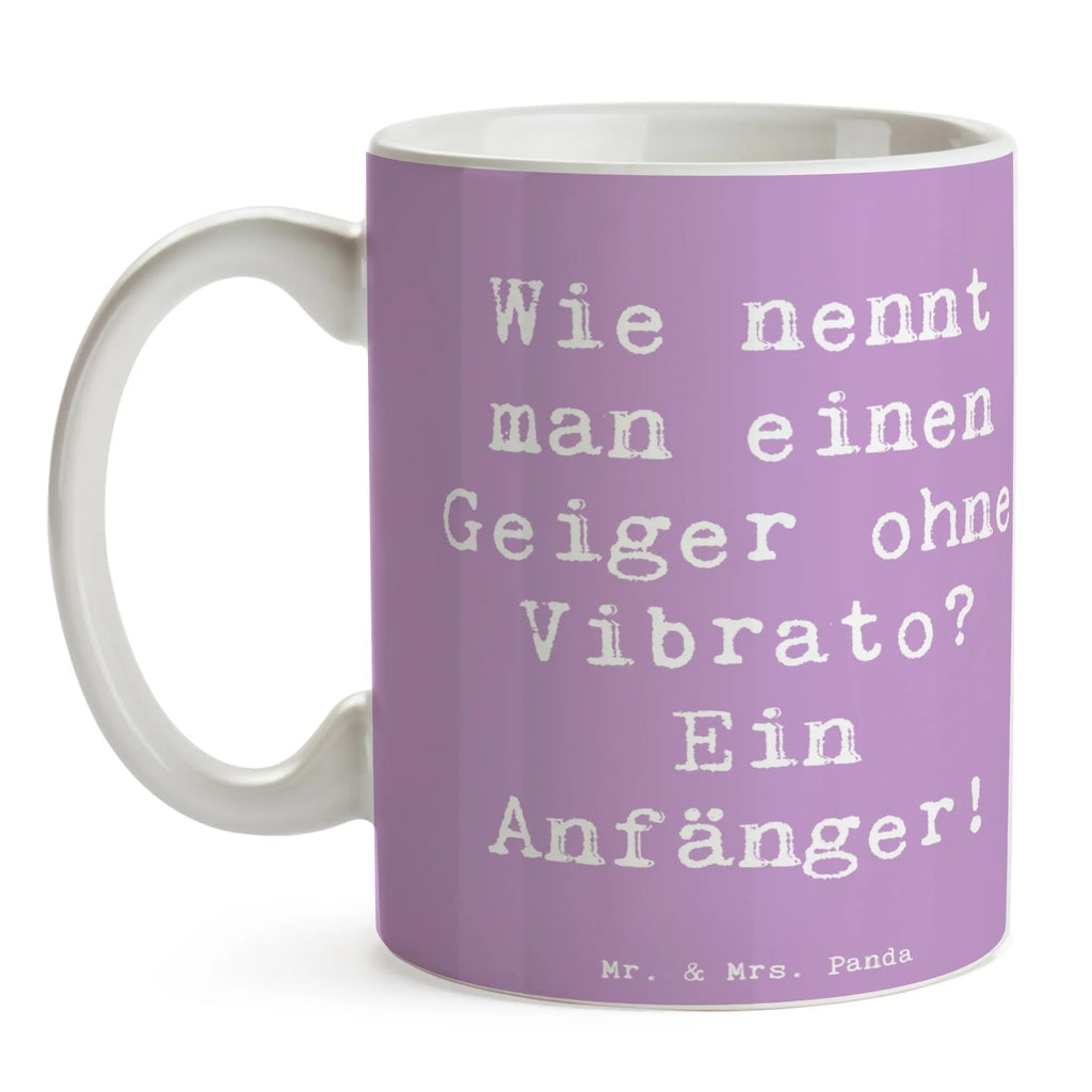 Tasse Spruch Violine Anfänger Porzellantasse, Tasse, Geschenktasse, Kaffeetasse, Tasse mit Zitaten, Bürotasse, Teetasse, Tasse mit Motiven, Keramiktasse, Instrumente, Geschenke Musiker, Musikliebhaber