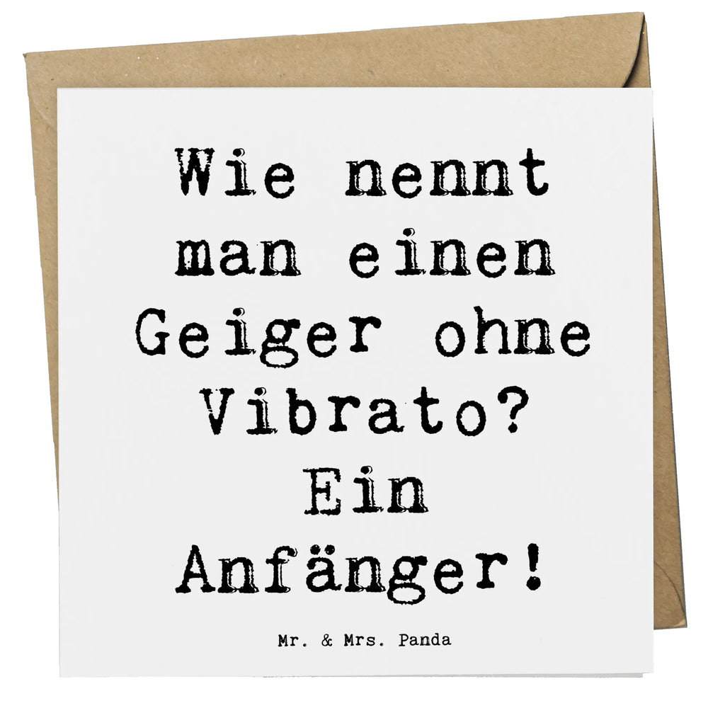 Deluxe Karte Spruch Violine Anfänger Karte, Hochwertige Klappkarte, Grußkarte, Glückwunschkarte, Einladungskarte, Hochwertige Grußkarte, Geburtstagskarte, Hochzeitskarte, Klappkarte, Instrumente, Geschenke Musiker, Musikliebhaber