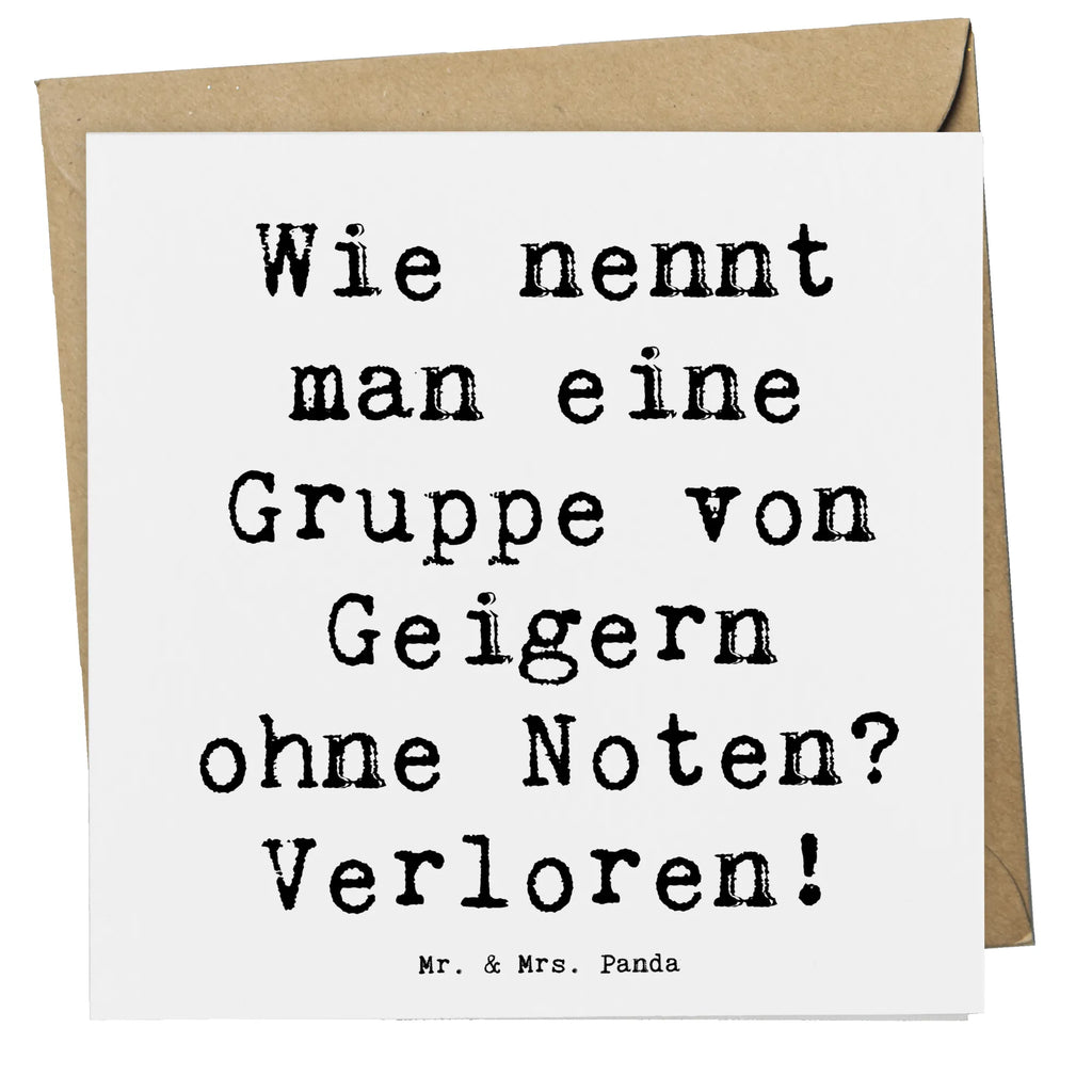 Deluxe Karte Spruch Verlorene Geiger Einladungskarte, Karte, Klappkarte, Geburtstagskarte, Hochzeitskarte, Grußkarte, Hochwertige Klappkarte, Glückwunschkarte, Hochwertige Grußkarte, Instrumente, Geschenke Musiker, Musikliebhaber