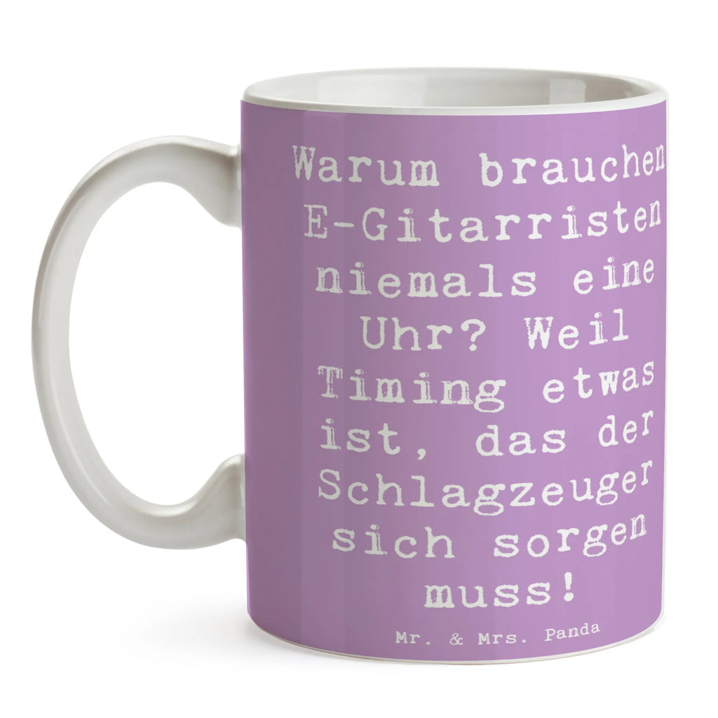 Tasse Spruch E-Gitarre Timing Porzellantasse, Tasse, Teetasse, Keramiktasse, Tasse mit Zitaten, Bürotasse, Kaffeetasse, Geschenktasse, Tasse mit Motiven, Instrumente, Geschenke Musiker, Musikliebhaber