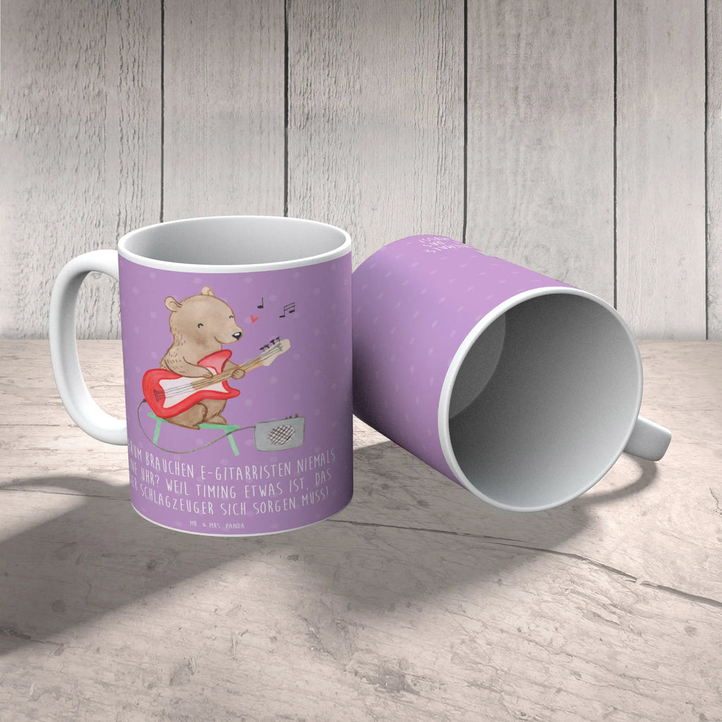Tasse E-Gitarre Timing Teetasse, Bürotasse, Keramiktasse, Kaffeetasse, Tasse mit Motiven, Porzellantasse, Geschenktasse, Tasse mit Zitaten, Tasse, Instrumente, Geschenke Musiker, Musikliebhaber
