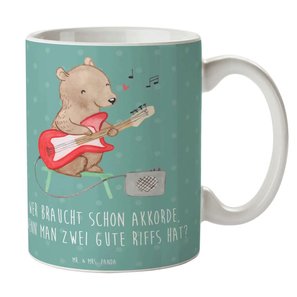 Tasse E-Gitarre Zwei Riffs Tasse mit Zitaten, Keramiktasse, Tasse, Geschenktasse, Kaffeetasse, Teetasse, Porzellantasse, Tasse mit Motiven, Bürotasse, Instrumente, Geschenke Musiker, Musikliebhaber