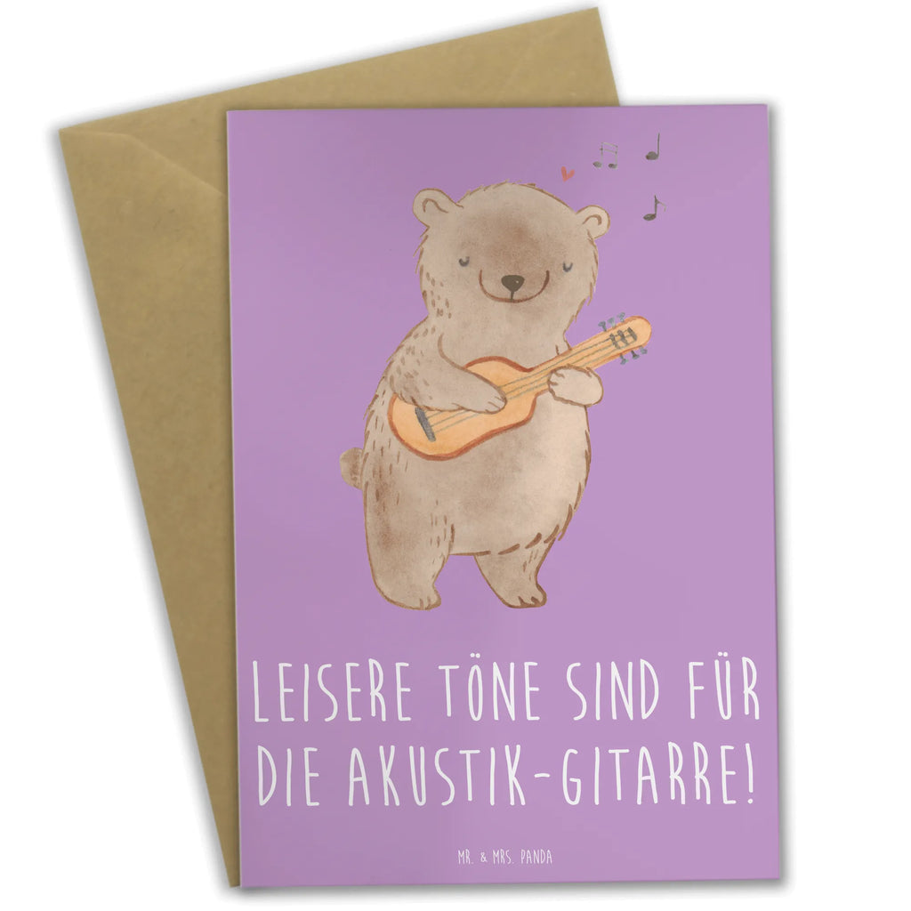Greetings card Leisere Töne sind für die Akustik-Gitarre! Hochzeitskarte, Grußkarte, Karte, Einladungskarte, Ansichtskarten, Geburtstagskarte, Klappkarte, Glückwunschkarte, Instrumente, Geschenke Musiker, Musikliebhaber