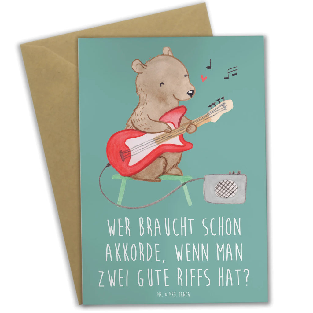 Grußkarte E-Gitarre Zwei Riffs Grußkarte, Glückwunschkarte, Karte, Geburtstagskarte, Klappkarte, Ansichtskarten, Hochzeitskarte, Einladungskarte, Instrumente, Geschenke Musiker, Musikliebhaber