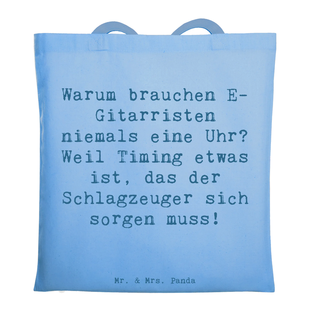 Tragetasche Spruch E-Gitarre Timing Einkaufstasche, Shopper, Schultertasche, Tragetasche, Beutel, Stofftasche, Laptoptasche, Umhängetasche, Jutebeutel, Jutetasche, Badetasche, Beuteltasche, Einkaufstüte, Stoffbeutel, Tasche, Strandtasche, Instrumente, Geschenke Musiker, Musikliebhaber