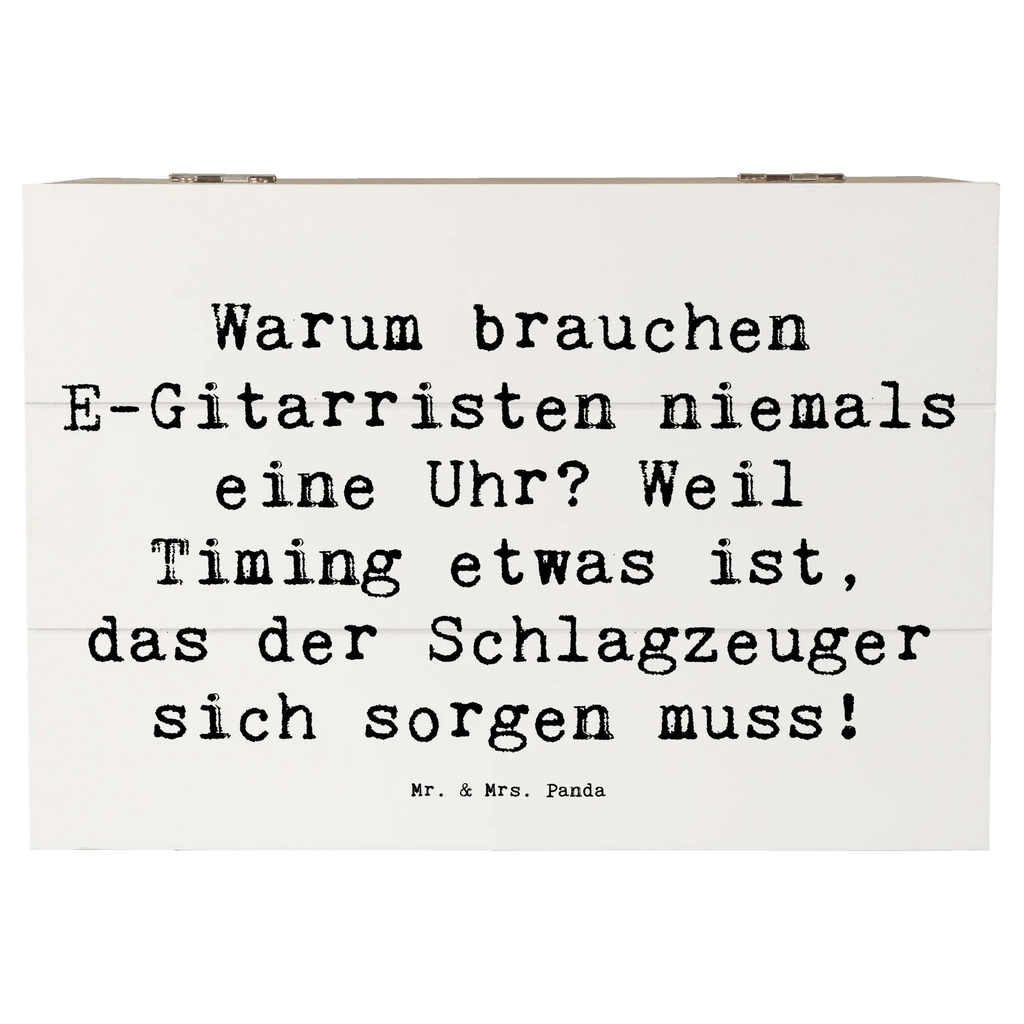 Holzkiste Spruch E-Gitarre Timing Schatulle, Erinnerungsbox, Aufbewahrungsbox, Kiste, Erinnerungskiste, Geschenkbox, Geschenkdose, XXL, Holzkiste, Truhe, Schatzkiste, Dekokiste, Instrumente, Geschenke Musiker, Musikliebhaber