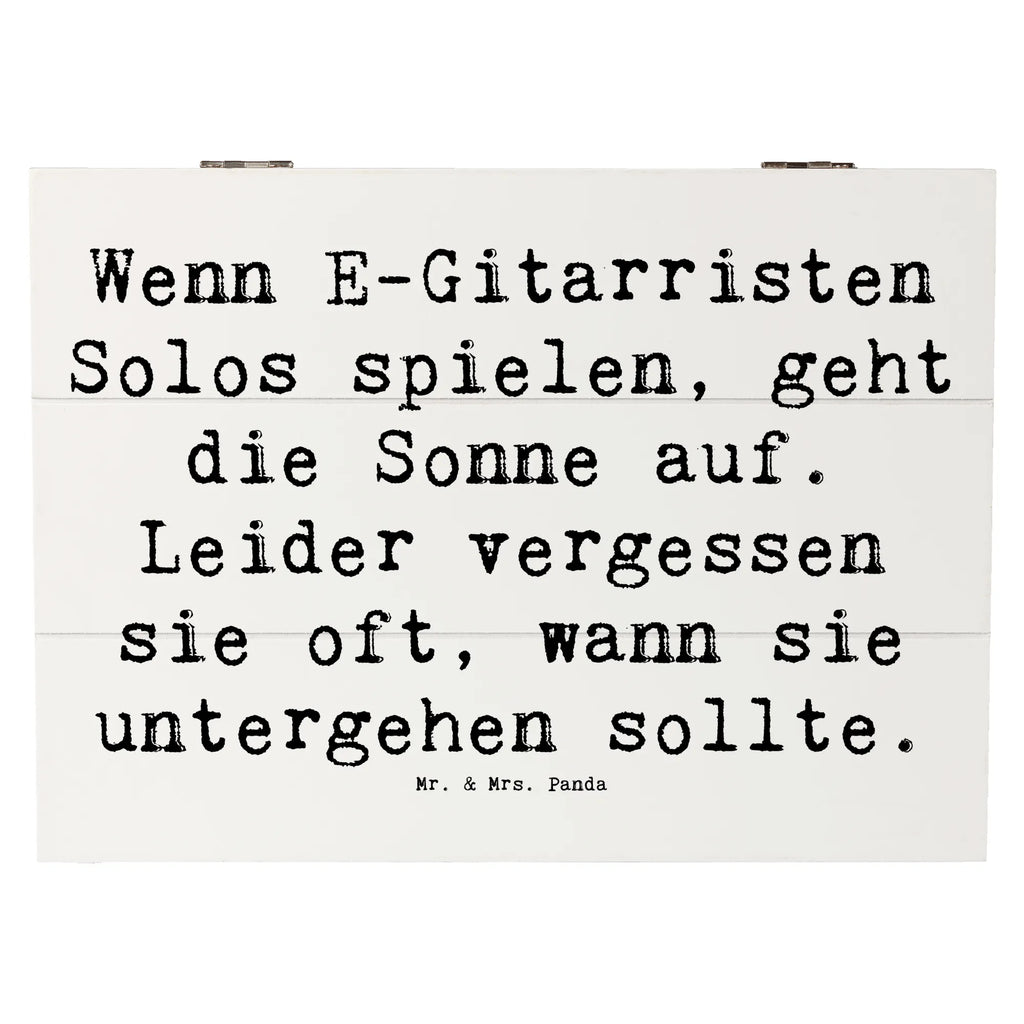 Holzkiste Spruch E-Gitarre Solos Truhe, Erinnerungsbox, Holzkiste, Geschenkbox, Schatzkiste, Kiste, XXL, Geschenkdose, Schatulle, Erinnerungskiste, Aufbewahrungsbox, Dekokiste, Instrumente, Geschenke Musiker, Musikliebhaber
