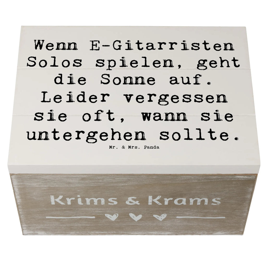 Holzkiste Spruch E-Gitarre Solos Truhe, Erinnerungsbox, Holzkiste, Geschenkbox, Schatzkiste, Kiste, XXL, Geschenkdose, Schatulle, Erinnerungskiste, Aufbewahrungsbox, Dekokiste, Instrumente, Geschenke Musiker, Musikliebhaber