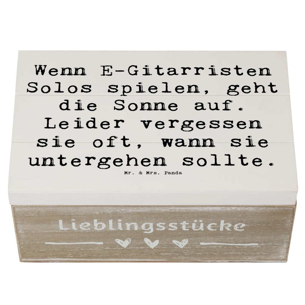 Holzkiste Spruch E-Gitarre Solos Truhe, Erinnerungsbox, Holzkiste, Geschenkbox, Schatzkiste, Kiste, XXL, Geschenkdose, Schatulle, Erinnerungskiste, Aufbewahrungsbox, Dekokiste, Instrumente, Geschenke Musiker, Musikliebhaber