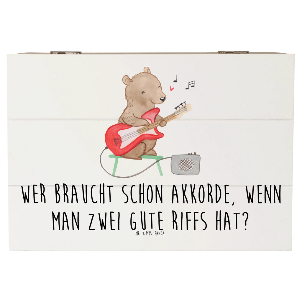 Holzkiste E-Gitarre Zwei Riffs Truhe, Geschenkbox, Kiste, Geschenkdose, Dekokiste, XXL, Schatulle, Schatzkiste, Holzkiste, Erinnerungsbox, Aufbewahrungsbox, Erinnerungskiste, Instrumente, Geschenke Musiker, Musikliebhaber