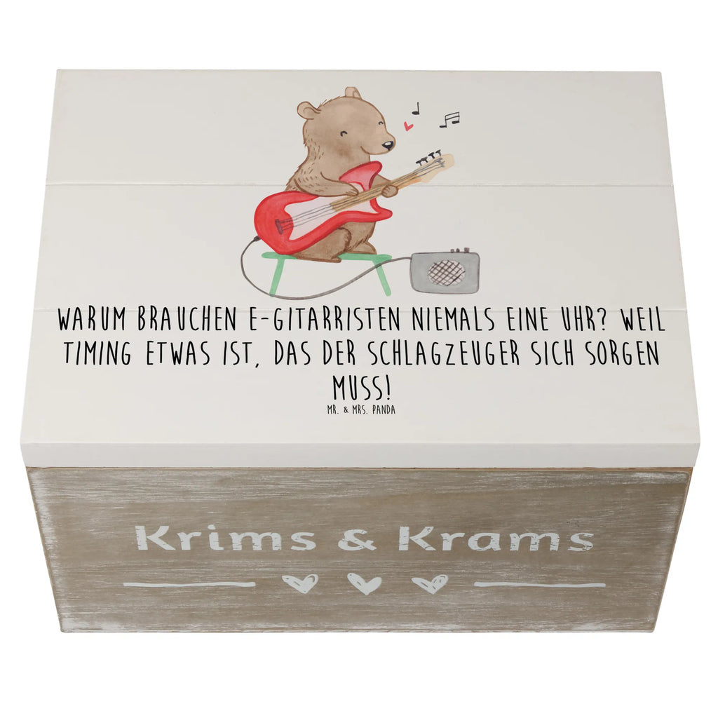 Holzkiste E-Gitarre Timing Holzkiste, Geschenkbox, Schatulle, Erinnerungsbox, Erinnerungskiste, Dekokiste, Aufbewahrungsbox, XXL, Schatzkiste, Truhe, Geschenkdose, Kiste, Instrumente, Geschenke Musiker, Musikliebhaber