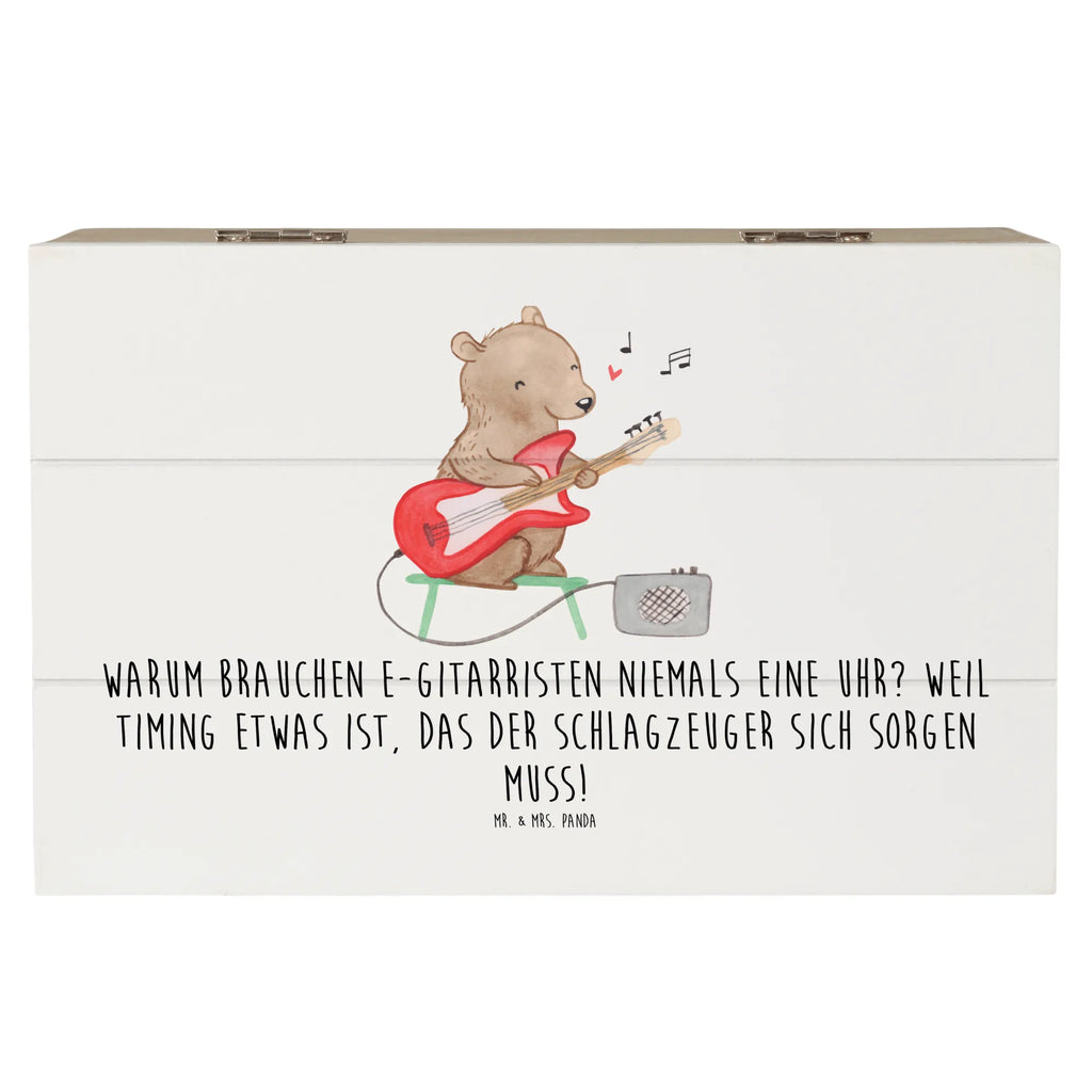 Holzkiste E-Gitarre Timing Holzkiste, Geschenkbox, Schatulle, Erinnerungsbox, Erinnerungskiste, Dekokiste, Aufbewahrungsbox, XXL, Schatzkiste, Truhe, Geschenkdose, Kiste, Instrumente, Geschenke Musiker, Musikliebhaber