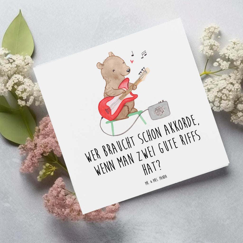 Deluxe Card Wer braucht schon Akkorde, wenn man zwei gute Riffs hat? Geburtstagskarte, Einladungskarte, Karte, Hochwertige Klappkarte, Klappkarte, Grußkarte, Hochzeitskarte, Glückwunschkarte, Hochwertige Grußkarte, Instrumente, Geschenke Musiker, Musikliebhaber