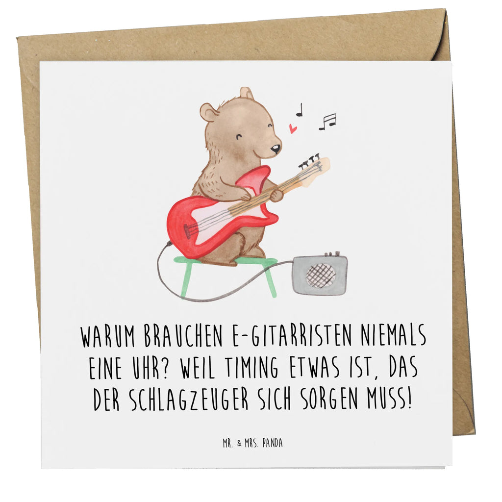 Deluxe Card Warum brauchen E-Gitarristen niemals eine Uhr? Weil Timing etwas ist, das der Schlagzeuger sich sorgen muss! Geburtstagskarte, Glückwunschkarte, Hochzeitskarte, Karte, Grußkarte, Hochwertige Grußkarte, Klappkarte, Hochwertige Klappkarte, Einladungskarte, Instrumente, Geschenke Musiker, Musikliebhaber