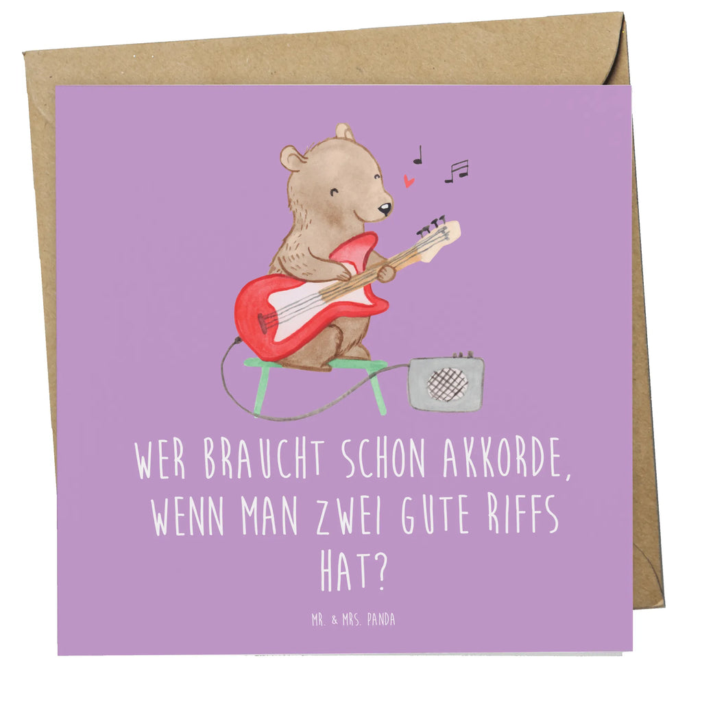 Deluxe Card Wer braucht schon Akkorde, wenn man zwei gute Riffs hat? Geburtstagskarte, Einladungskarte, Karte, Hochwertige Klappkarte, Klappkarte, Grußkarte, Hochzeitskarte, Glückwunschkarte, Hochwertige Grußkarte, Instrumente, Geschenke Musiker, Musikliebhaber