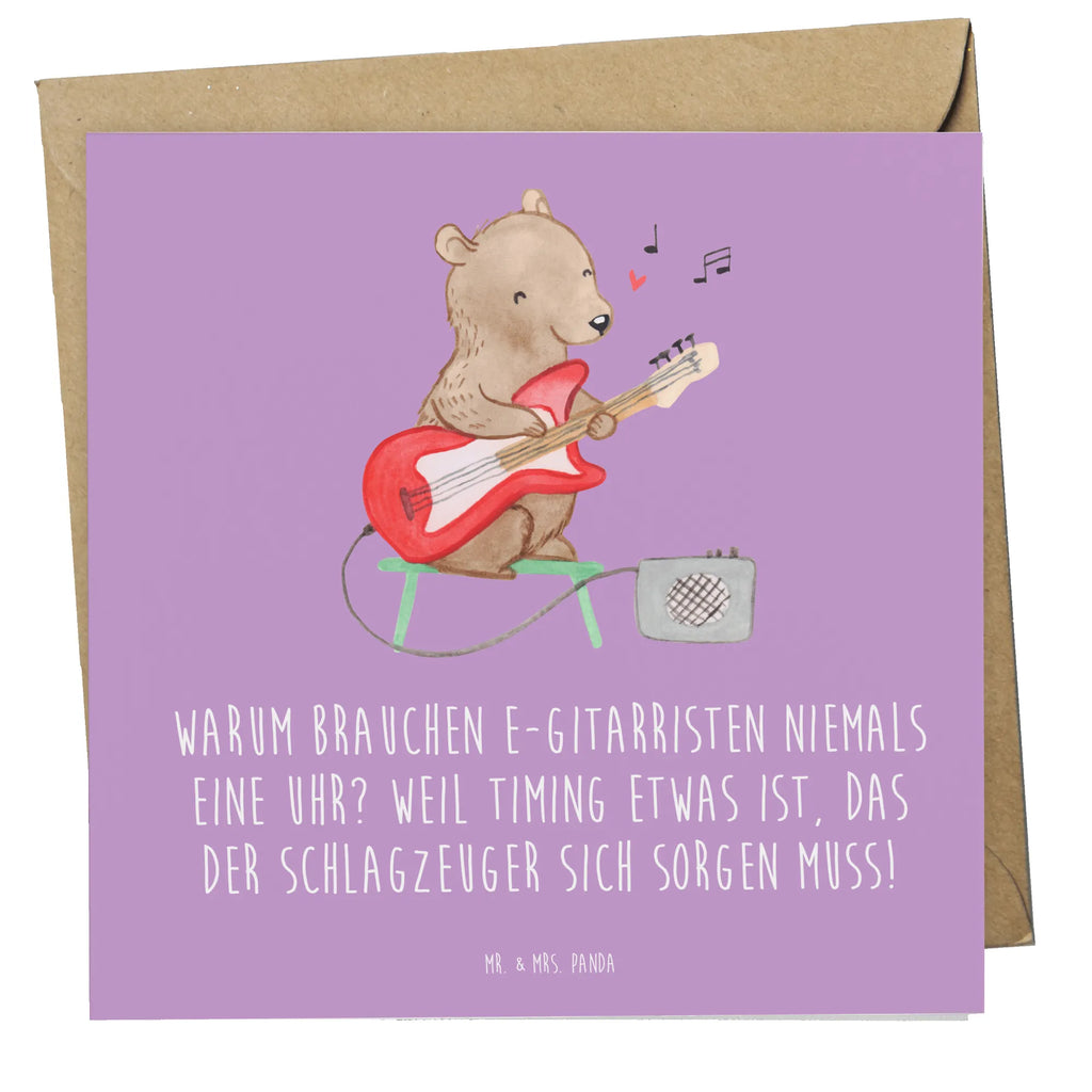 Deluxe Card Warum brauchen E-Gitarristen niemals eine Uhr? Weil Timing etwas ist, das der Schlagzeuger sich sorgen muss! Geburtstagskarte, Glückwunschkarte, Hochzeitskarte, Karte, Grußkarte, Hochwertige Grußkarte, Klappkarte, Hochwertige Klappkarte, Einladungskarte, Instrumente, Geschenke Musiker, Musikliebhaber
