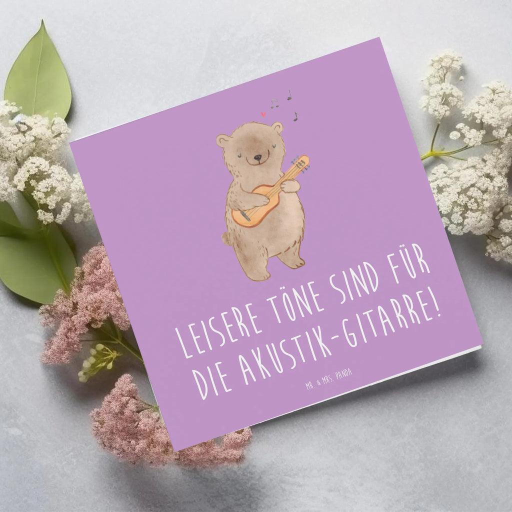 Deluxe Card Leisere Töne sind für die Akustik-Gitarre! Geburtstagskarte, Hochzeitskarte, Glückwunschkarte, Klappkarte, Karte, Hochwertige Grußkarte, Einladungskarte, Grußkarte, Hochwertige Klappkarte, Instrumente, Geschenke Musiker, Musikliebhaber