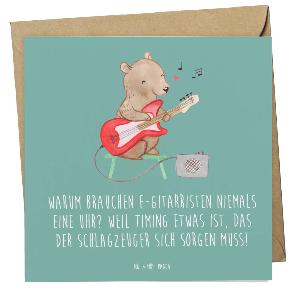 Deluxe Card Warum brauchen E-Gitarristen niemals eine Uhr? Weil Timing etwas ist, das der Schlagzeuger sich sorgen muss! Geburtstagskarte, Glückwunschkarte, Hochzeitskarte, Karte, Grußkarte, Hochwertige Grußkarte, Klappkarte, Hochwertige Klappkarte, Einladungskarte, Instrumente, Geschenke Musiker, Musikliebhaber