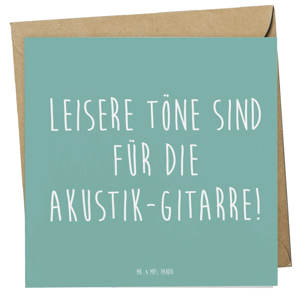 Deluxe Card Leisere Töne sind für die Akustik-Gitarre! Geburtstagskarte, Hochzeitskarte, Glückwunschkarte, Klappkarte, Karte, Hochwertige Grußkarte, Einladungskarte, Grußkarte, Hochwertige Klappkarte, Instrumente, Geschenke Musiker, Musikliebhaber