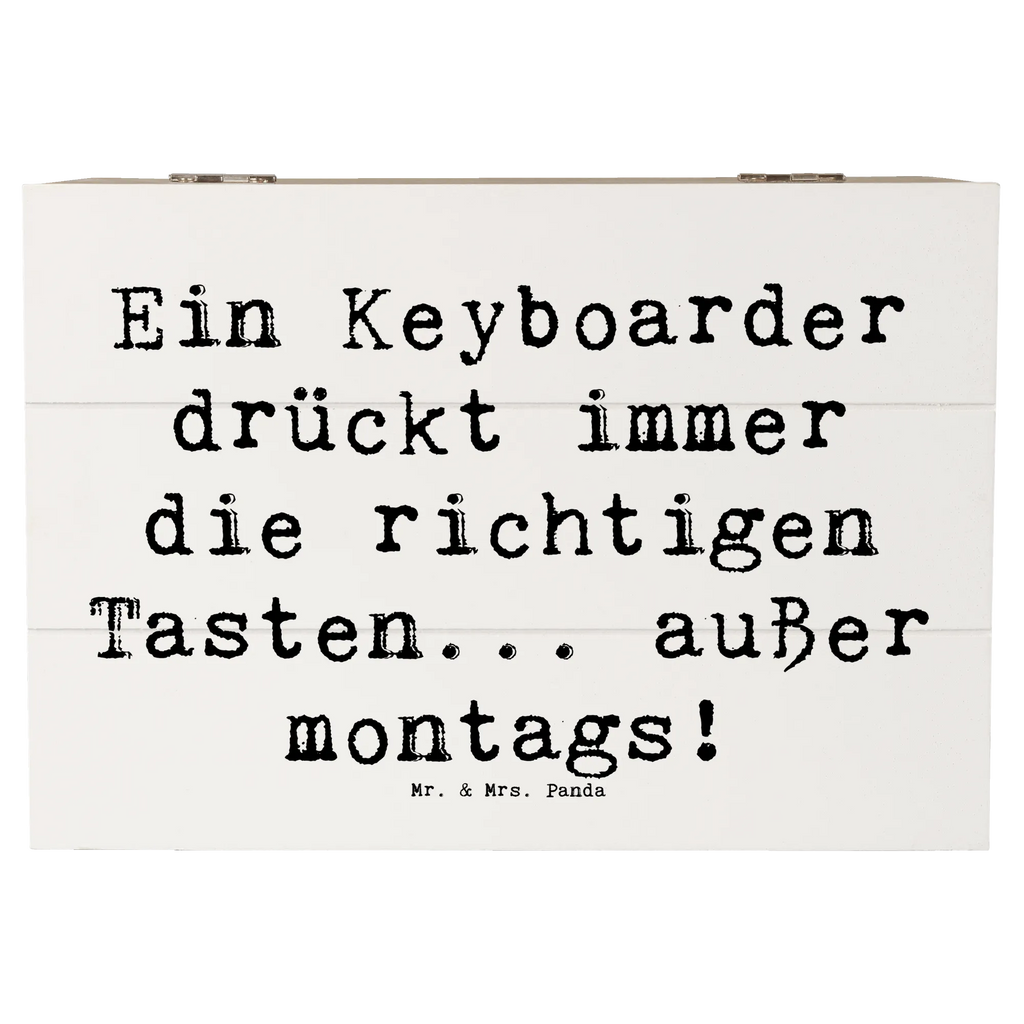 Holzkiste Spruch Keyboarder Fehler Aufbewahrungsbox, Holzkiste, Erinnerungsbox, Schatzkiste, Dekokiste, Schatulle, Erinnerungskiste, Geschenkbox, Kiste, Geschenkdose, Truhe, XXL, Instrumente, Geschenke Musiker, Musikliebhaber