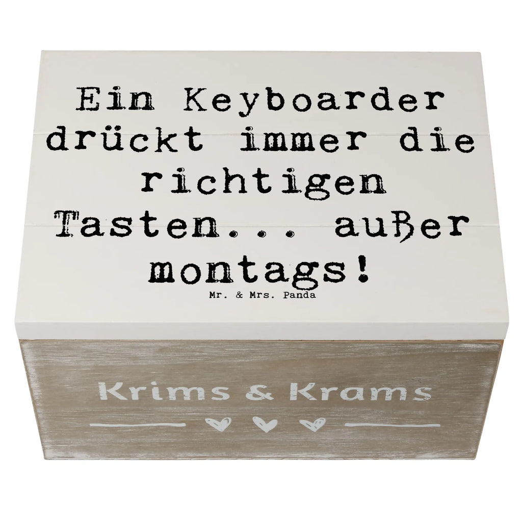 Holzkiste Spruch Keyboarder Fehler Aufbewahrungsbox, Holzkiste, Erinnerungsbox, Schatzkiste, Dekokiste, Schatulle, Erinnerungskiste, Geschenkbox, Kiste, Geschenkdose, Truhe, XXL, Instrumente, Geschenke Musiker, Musikliebhaber