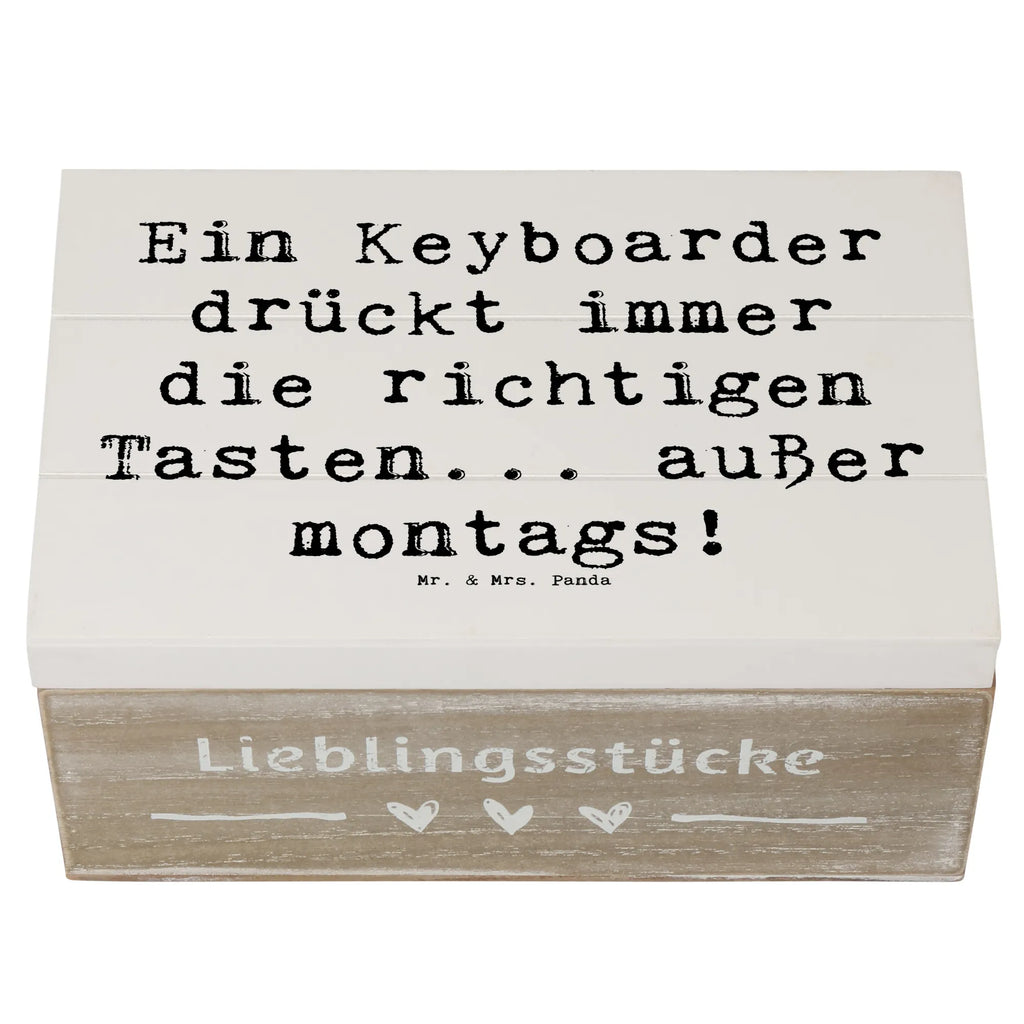 Holzkiste Spruch Keyboarder Fehler Aufbewahrungsbox, Holzkiste, Erinnerungsbox, Schatzkiste, Dekokiste, Schatulle, Erinnerungskiste, Geschenkbox, Kiste, Geschenkdose, Truhe, XXL, Instrumente, Geschenke Musiker, Musikliebhaber