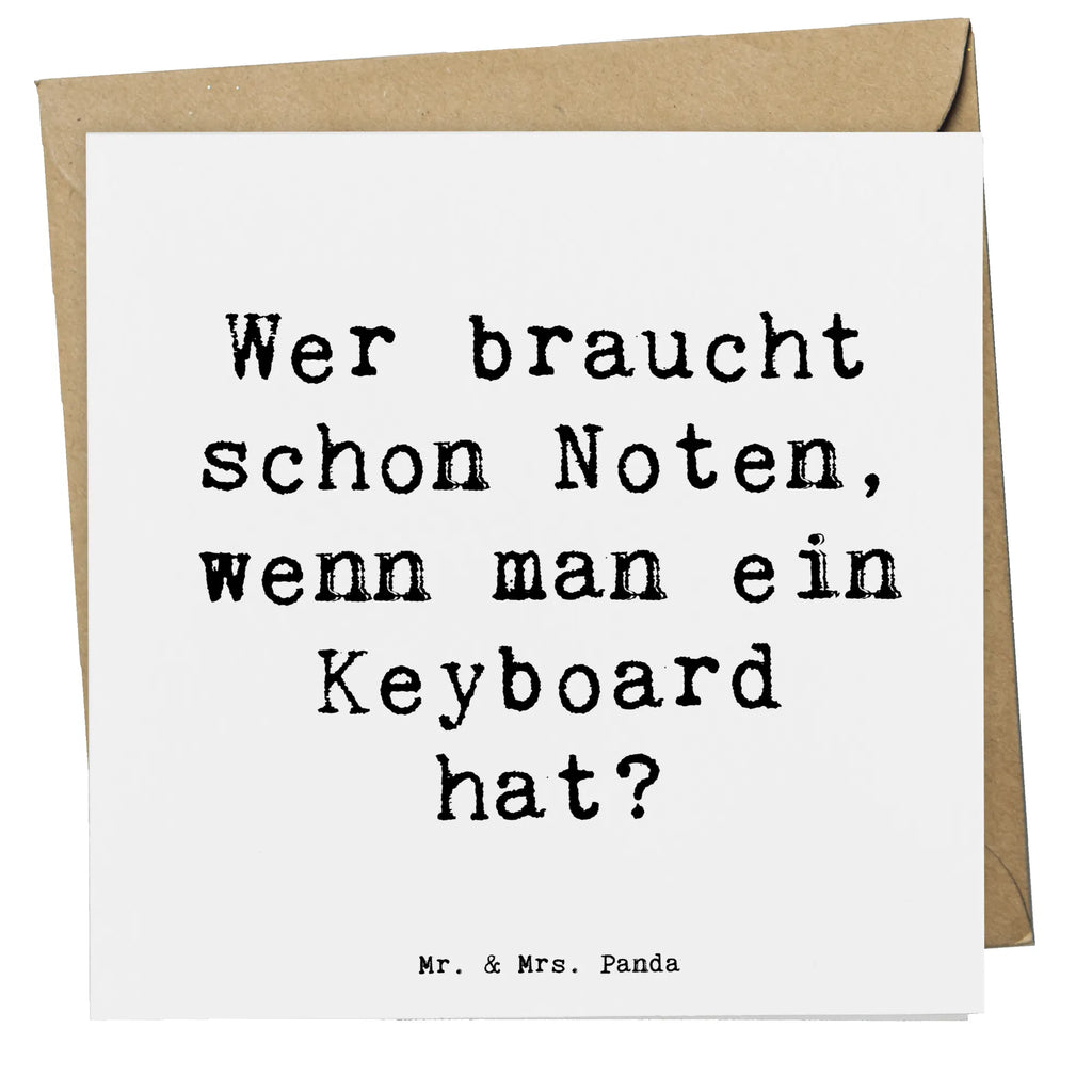 Deluxe Karte Spruch Keyboard Freude Geburtstagskarte, Karte, Glückwunschkarte, Grußkarte, Hochwertige Grußkarte, Hochzeitskarte, Einladungskarte, Hochwertige Klappkarte, Klappkarte, Instrumente, Geschenke Musiker, Musikliebhaber