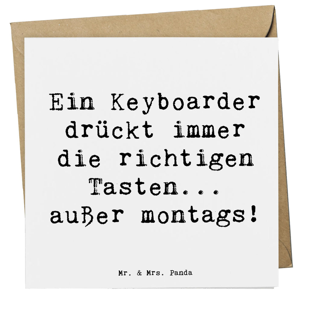 Deluxe Karte Spruch Keyboarder Fehler Grußkarte, Hochwertige Klappkarte, Karte, Geburtstagskarte, Hochzeitskarte, Hochwertige Grußkarte, Klappkarte, Glückwunschkarte, Einladungskarte, Instrumente, Geschenke Musiker, Musikliebhaber
