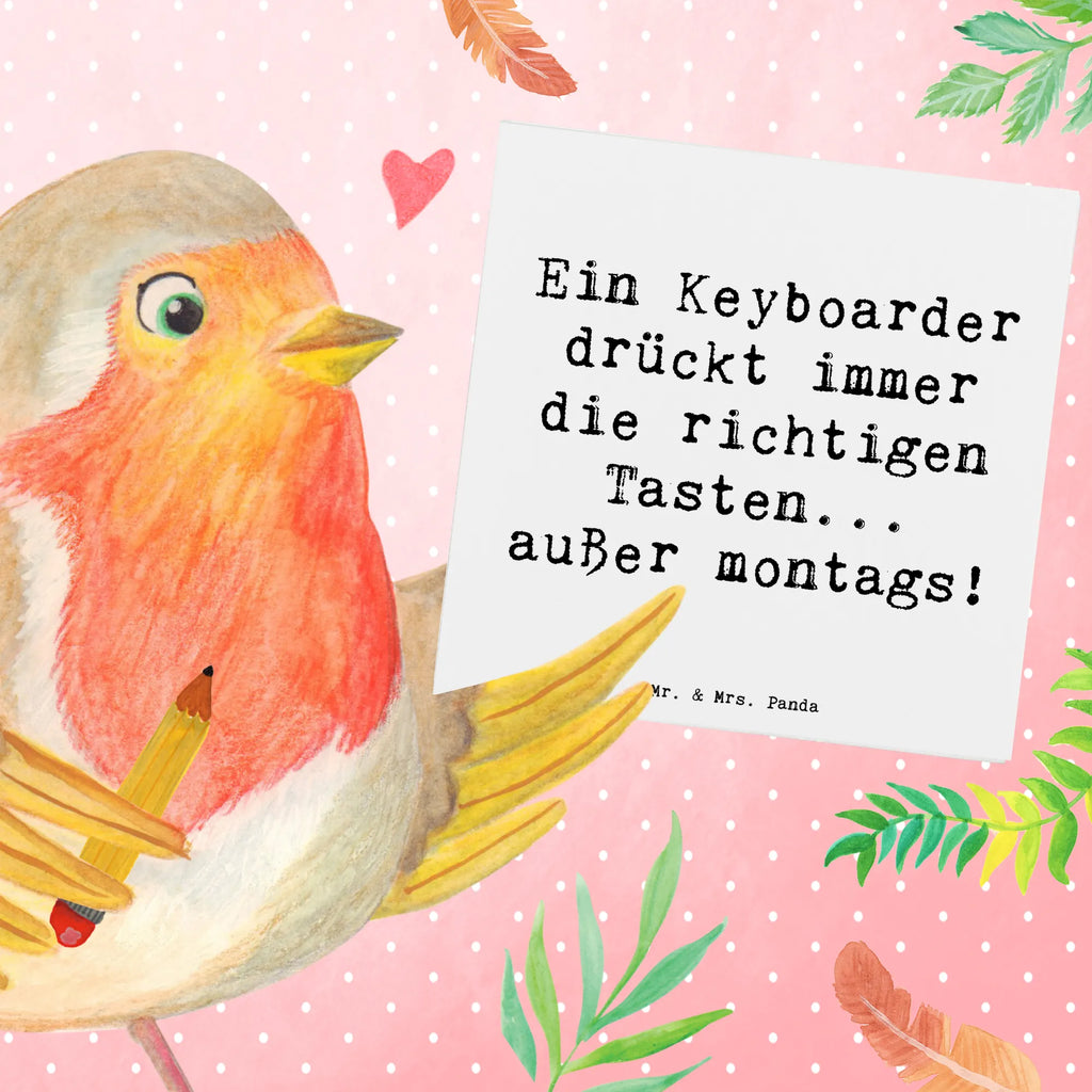 Deluxe Karte Spruch Keyboarder Fehler Grußkarte, Hochwertige Klappkarte, Karte, Geburtstagskarte, Hochzeitskarte, Hochwertige Grußkarte, Klappkarte, Glückwunschkarte, Einladungskarte, Instrumente, Geschenke Musiker, Musikliebhaber