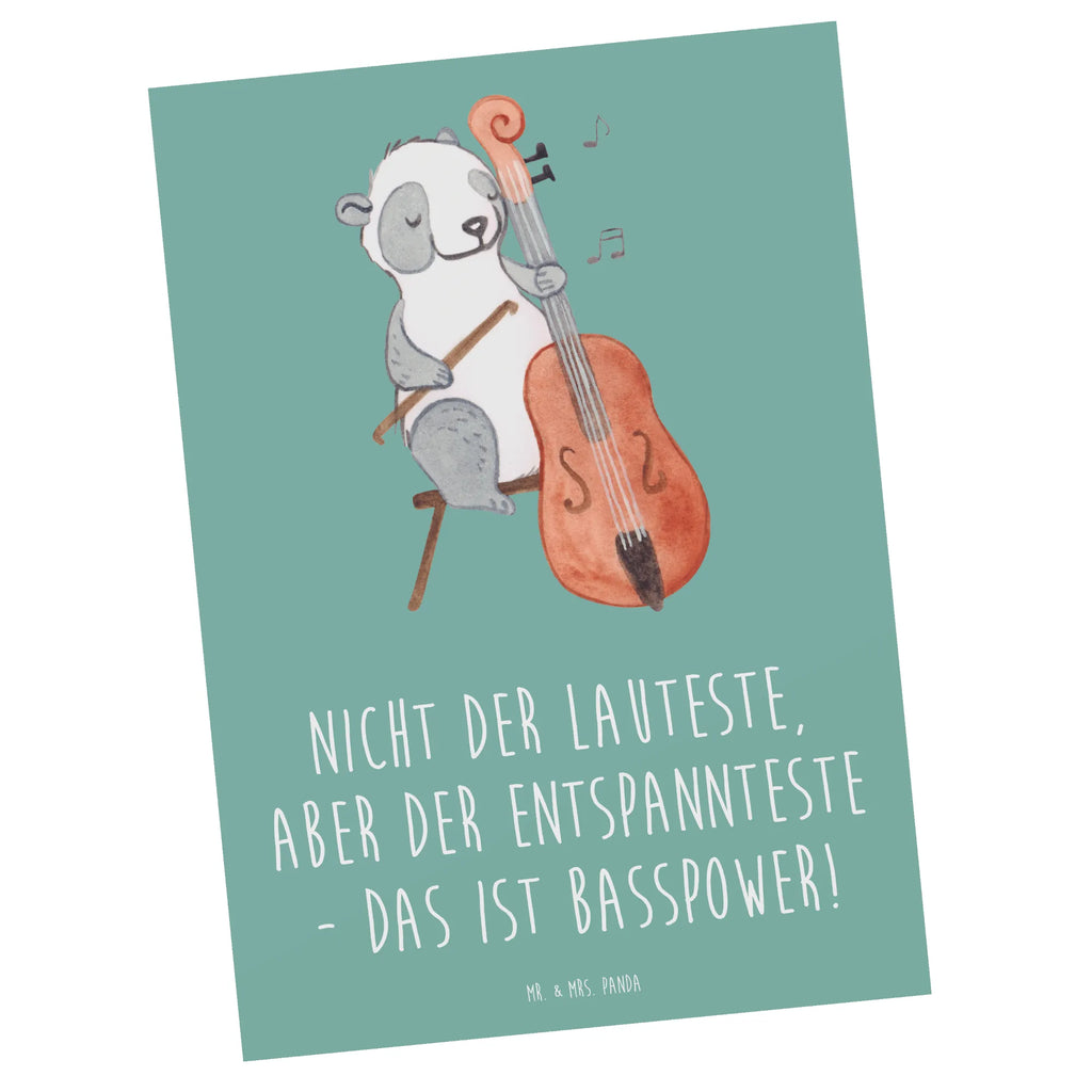 Postcard Nicht der Lauteste, aber der Entspannteste - Das ist Basspower! Ansichtskarten, Karte, Geschenkkarte, Einladung, Einladungskarte, Geburtstagskarte, Postkarte, Ansichtskarte, Einladungskarten Geburtstag, Dankeskarte, Einladung Geburtstag, Grußkarte, Instrumente, Geschenke Musiker, Musikliebhaber