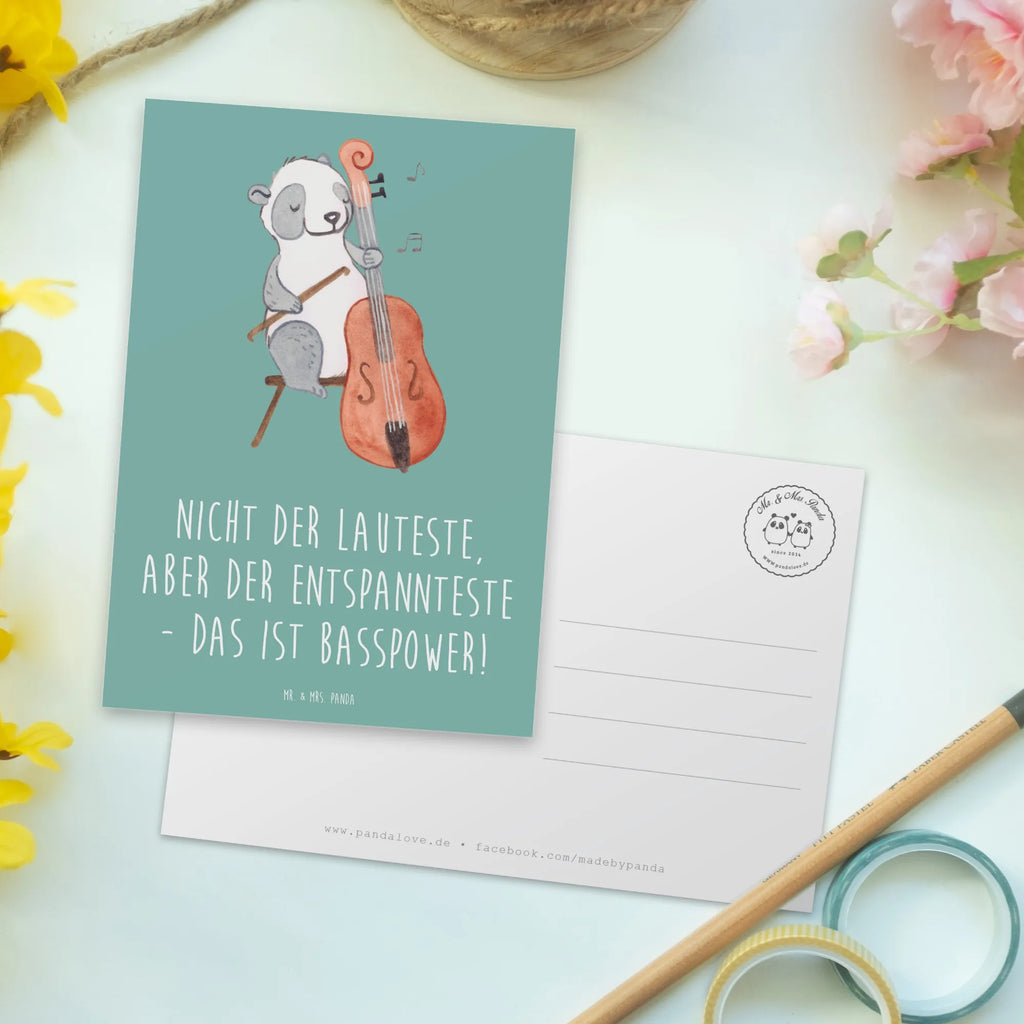 Postcard Nicht der Lauteste, aber der Entspannteste - Das ist Basspower! Ansichtskarten, Karte, Geschenkkarte, Einladung, Einladungskarte, Geburtstagskarte, Postkarte, Ansichtskarte, Einladungskarten Geburtstag, Dankeskarte, Einladung Geburtstag, Grußkarte, Instrumente, Geschenke Musiker, Musikliebhaber
