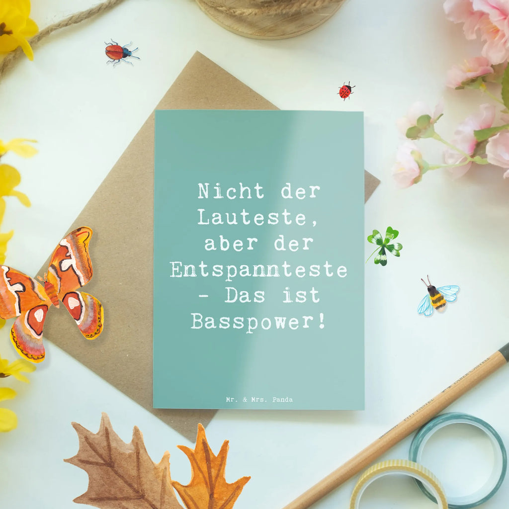 Grußkarte Spruch Bassgitarre Entspannt Geburtstagskarte, Klappkarte, Grußkarte, Ansichtskarten, Karte, Glückwunschkarte, Hochzeitskarte, Einladungskarte, Instrumente, Geschenke Musiker, Musikliebhaber