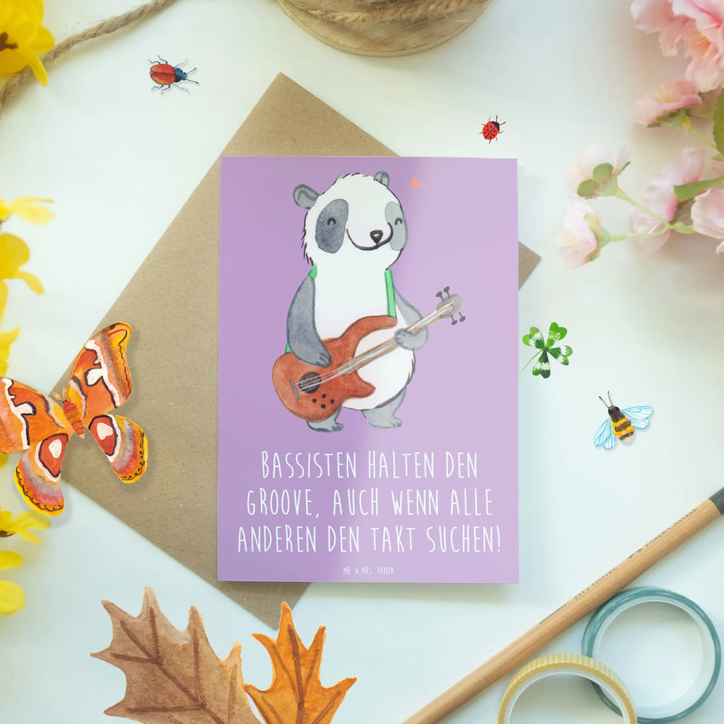 Greetings card Bassisten halten den Groove, auch wenn alle anderen den Takt suchen! Hochzeitskarte, Einladungskarte, Grußkarte, Geburtstagskarte, Klappkarte, Glückwunschkarte, Karte, Ansichtskarten, Instrumente, Geschenke Musiker, Musikliebhaber
