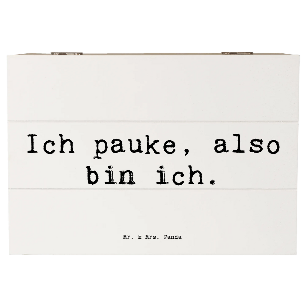Holzkiste Spruch Pauken Motivation Geschenkdose, Kiste, Truhe, Holzkiste, Aufbewahrungsbox, Dekokiste, Schatulle, Erinnerungskiste, Geschenkbox, Schatzkiste, Erinnerungsbox, XXL, Instrumente, Geschenke Musiker, Musikliebhaber